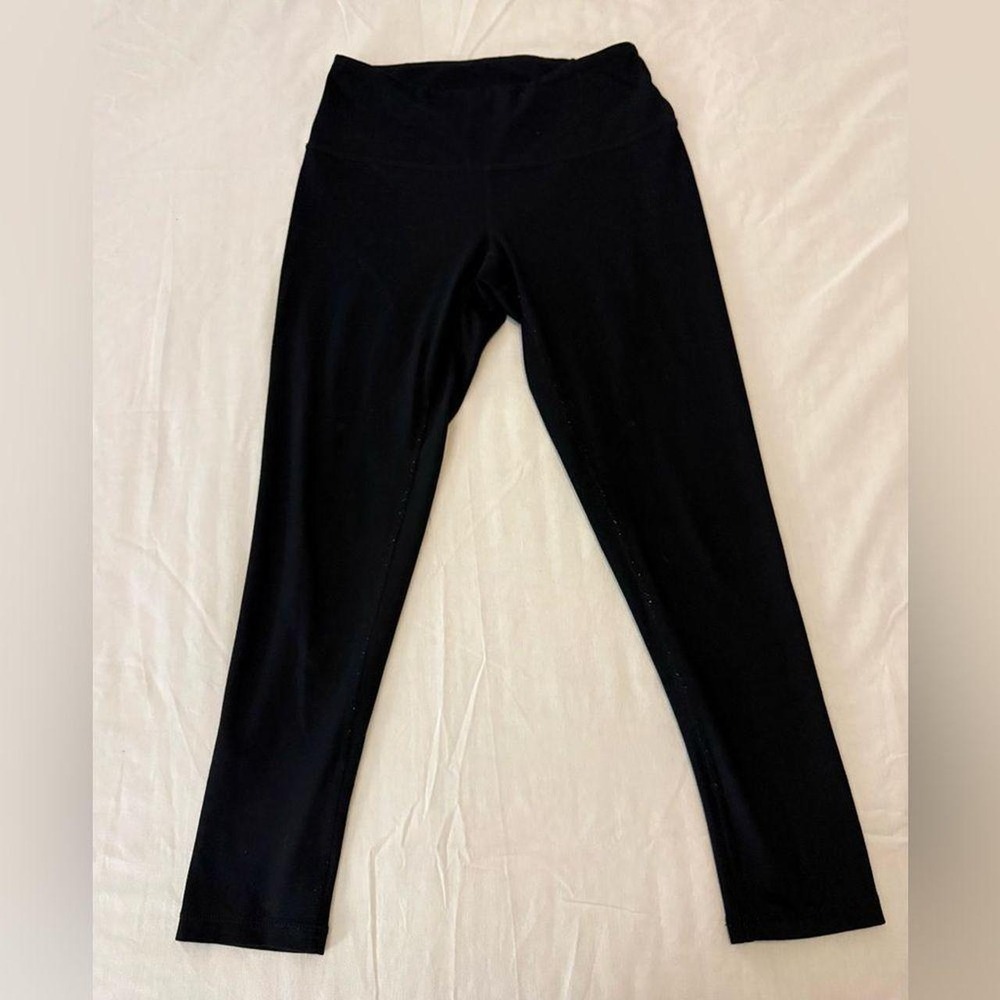 Z by Zella black high-waist leggings made with a soft stretch poly-spandex bl...